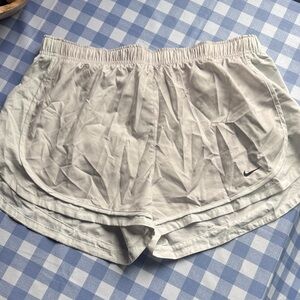 Nike Women's Cream Athletic Shorts